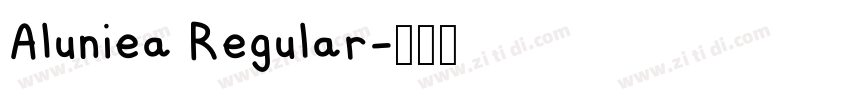 Aluniea Regular字体转换